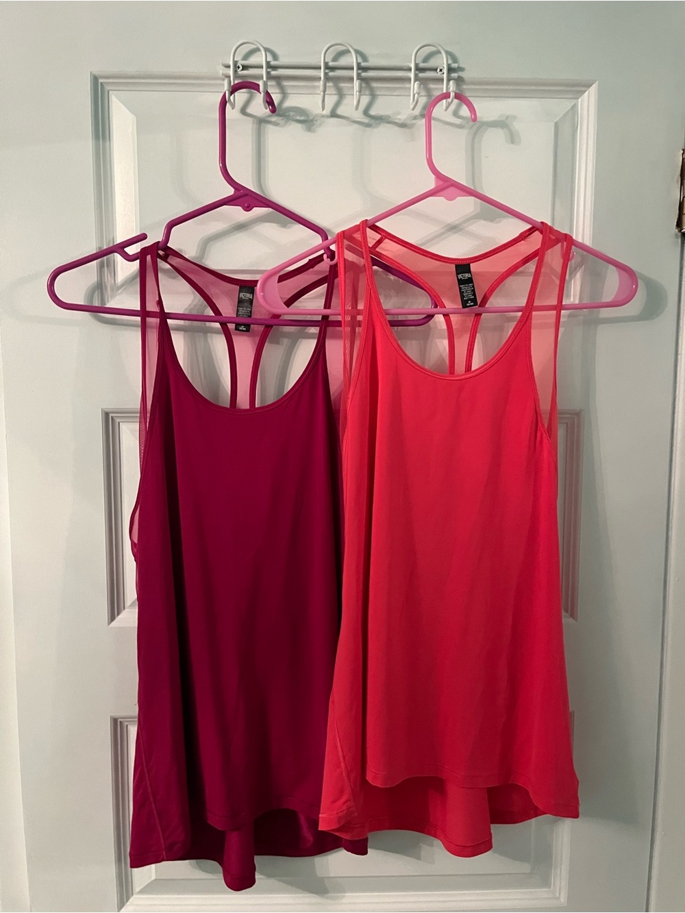 Victorias Secret Sport Berry & Watermelon Mesh Tank Tops size Medium